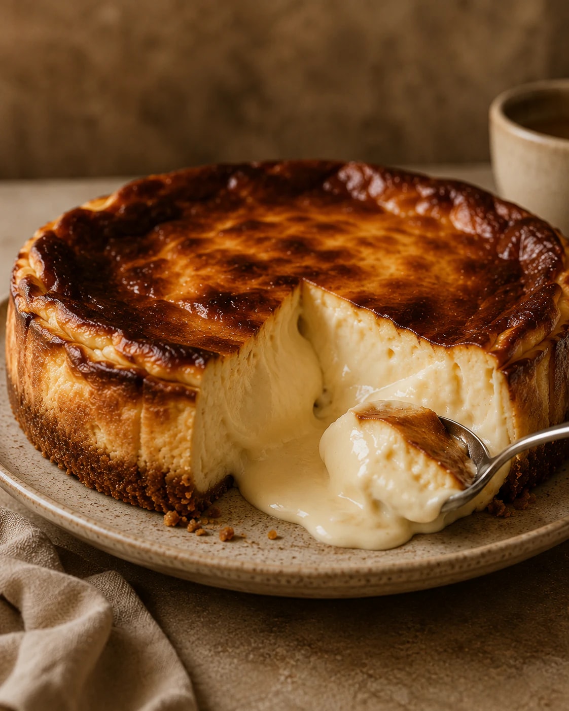 Tarta de queso artesanal