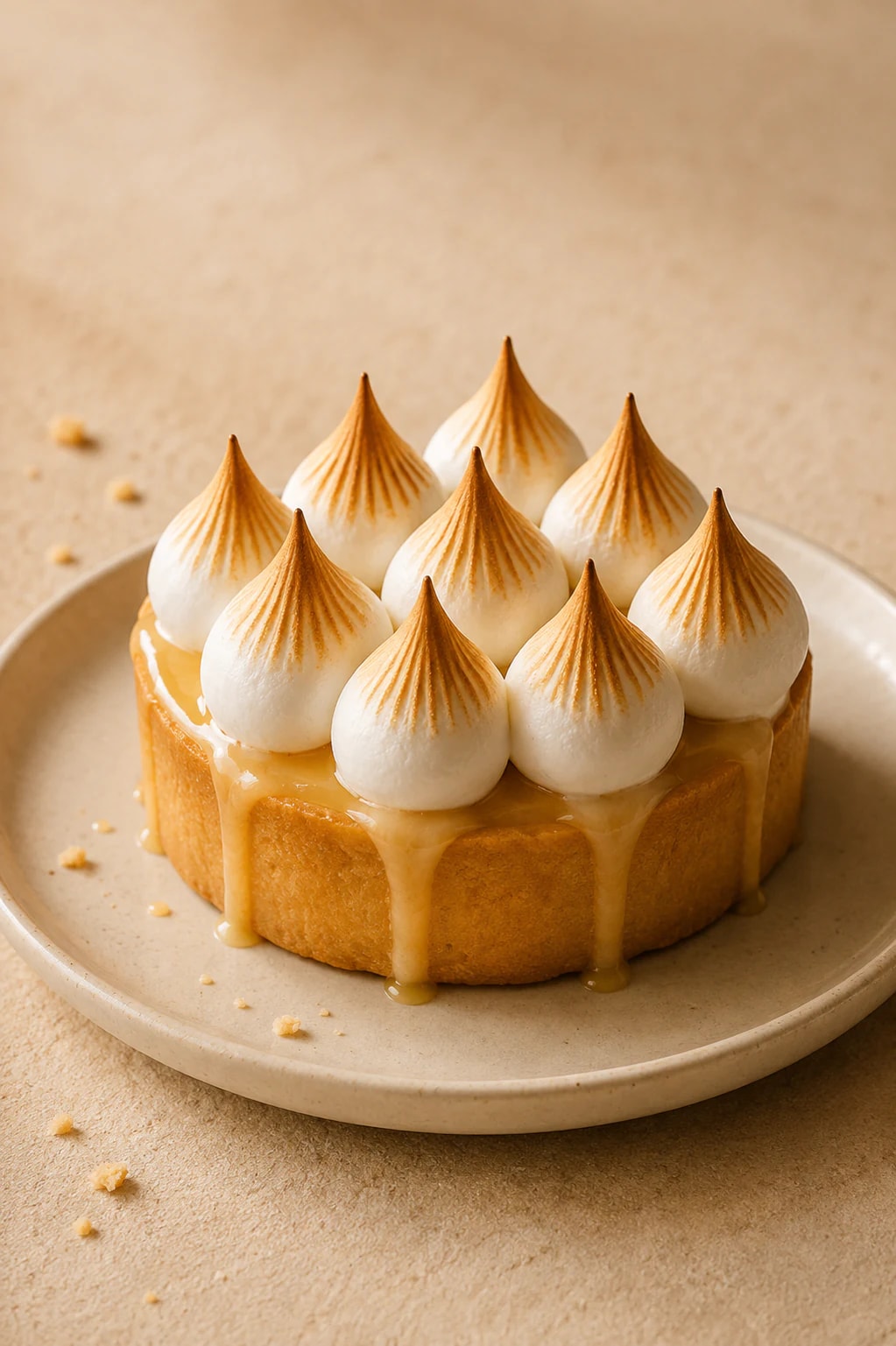 Tarta de limón merengada